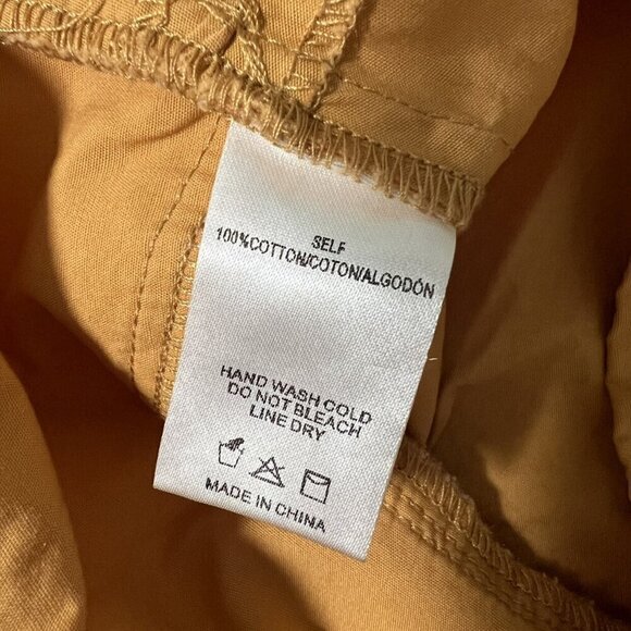 Anthropologie Sunday In Brooklyn Twist-Front V-Neck Blouse In Gold - Picture 6 of 13